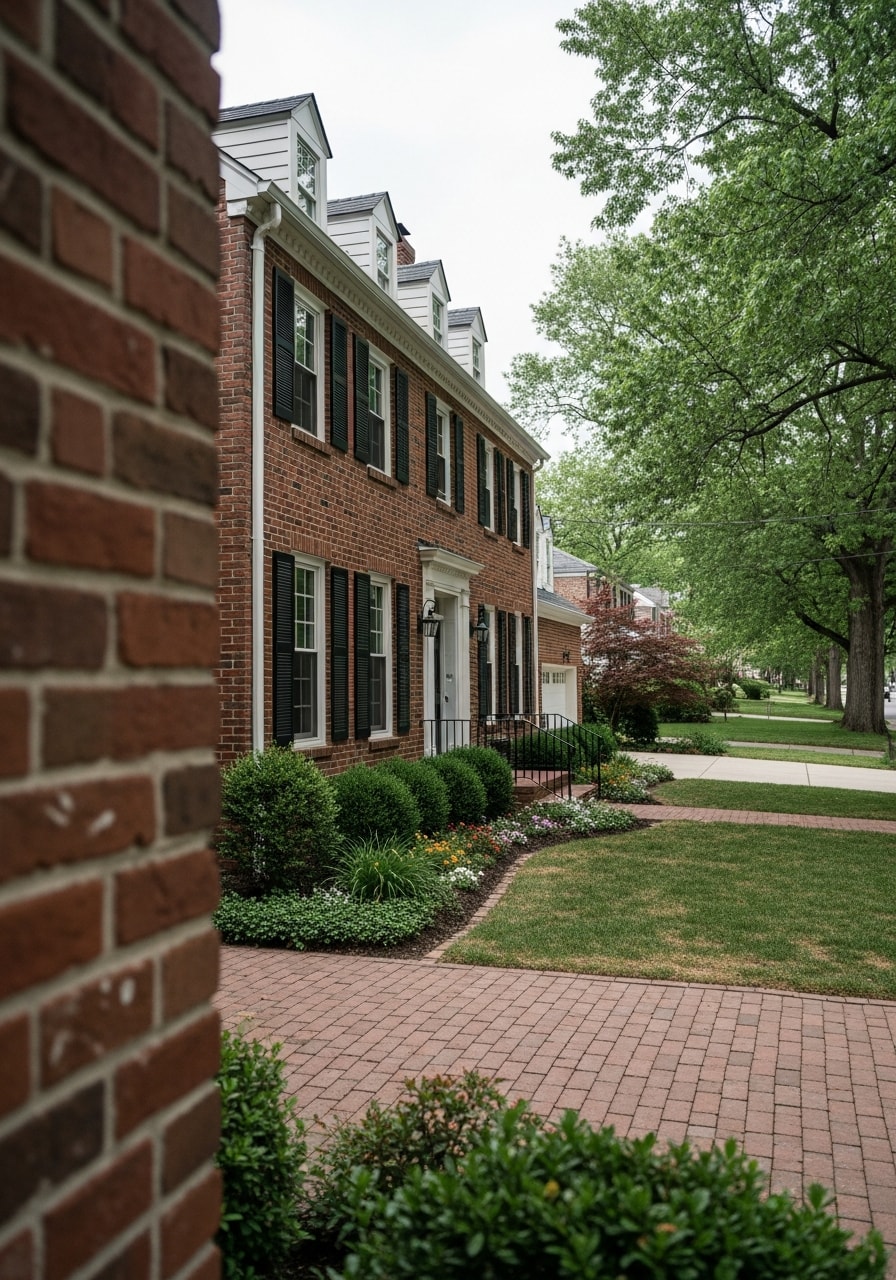 Front view of a Riverdale home with traditional construction and established neighborhood setting.